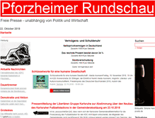 Tablet Screenshot of pforzheimer-rundschau.de